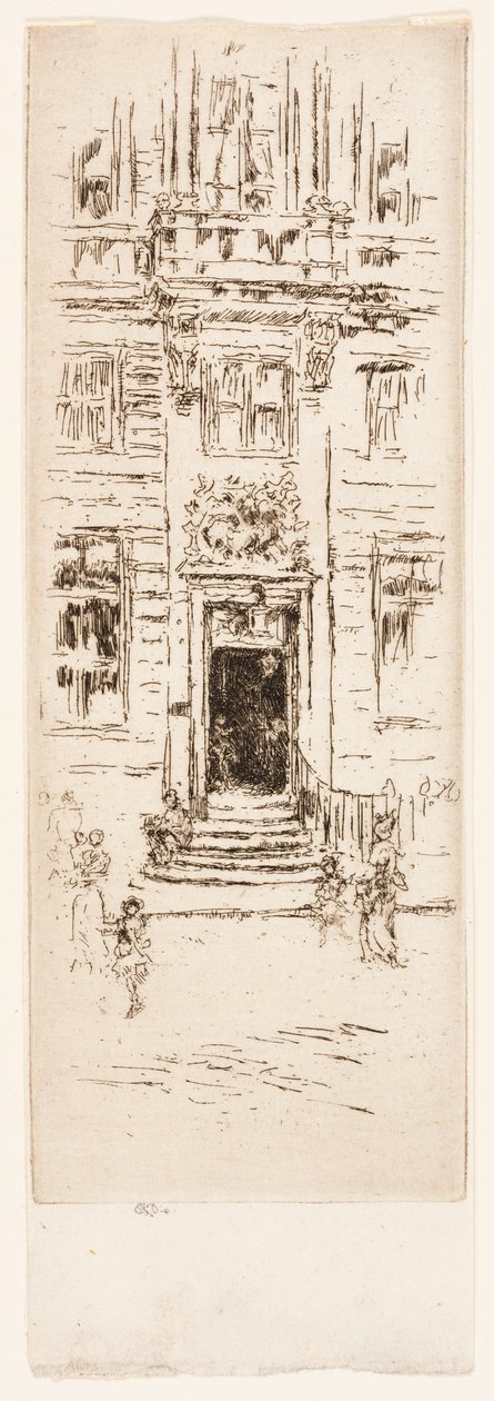 Dom Łabędzia, Bruksela autorstwa James Abbott McNeill Whistler