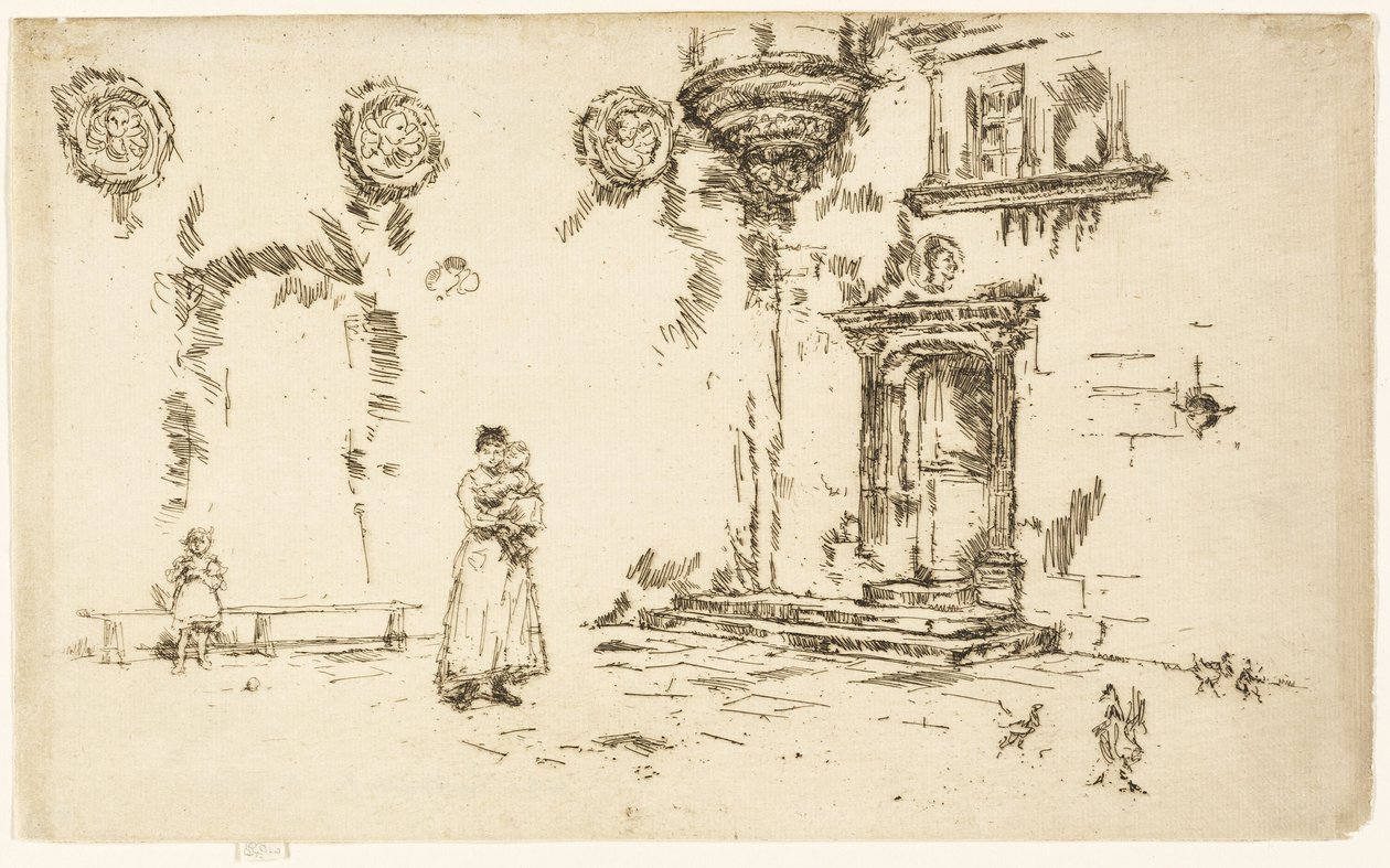 Hotel Lallemant opinie, Bourges autorstwa James Abbott McNeill Whistler