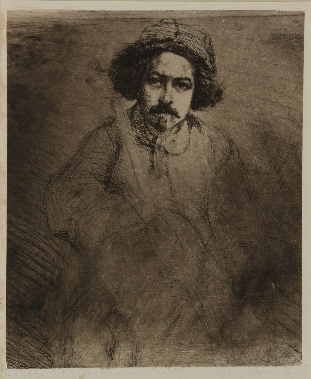 J. Becquet, Rzeźbiarz autorstwa James Abbott McNeill Whistler