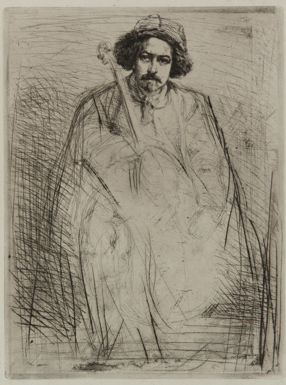 J. Becquet, Rzeźbiarz autorstwa James Abbott McNeill Whistler
