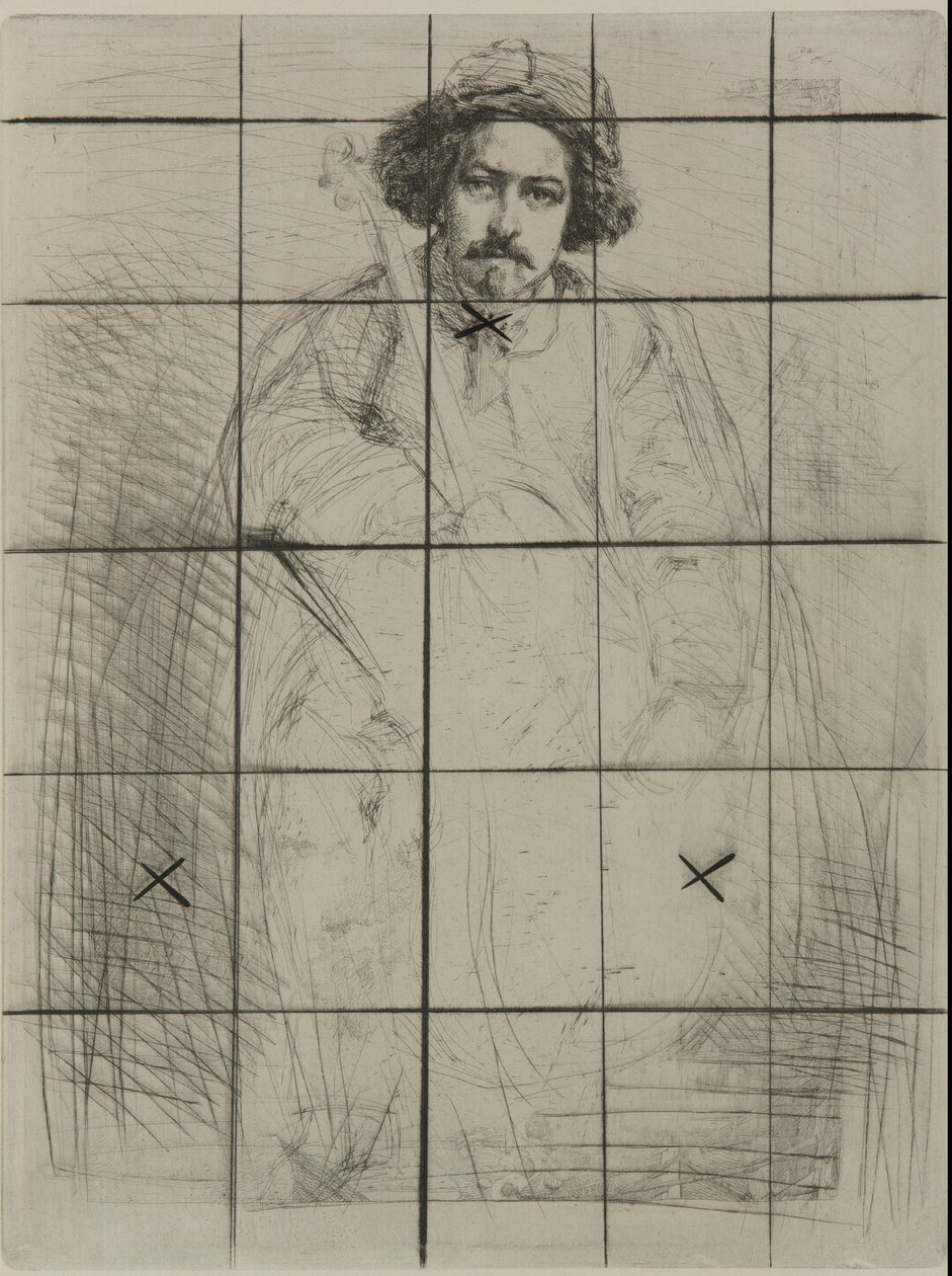 J. Becquet, Rzeźbiarz autorstwa James Abbott McNeill Whistler