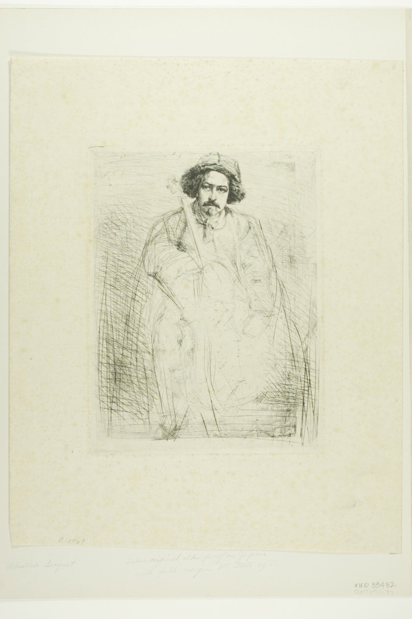 J. Becquet, Rzeźbiarz autorstwa James Abbott McNeill Whistler