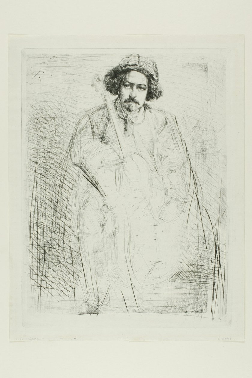 J. Becquet, Rzeźbiarz autorstwa James Abbott McNeill Whistler