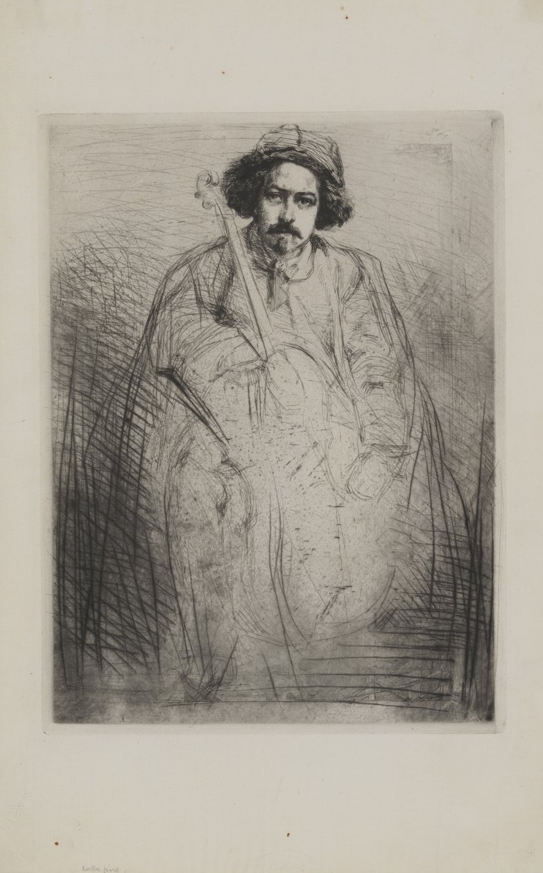 J. Becquet, rzeźbiarz autorstwa James McNeill Whistler