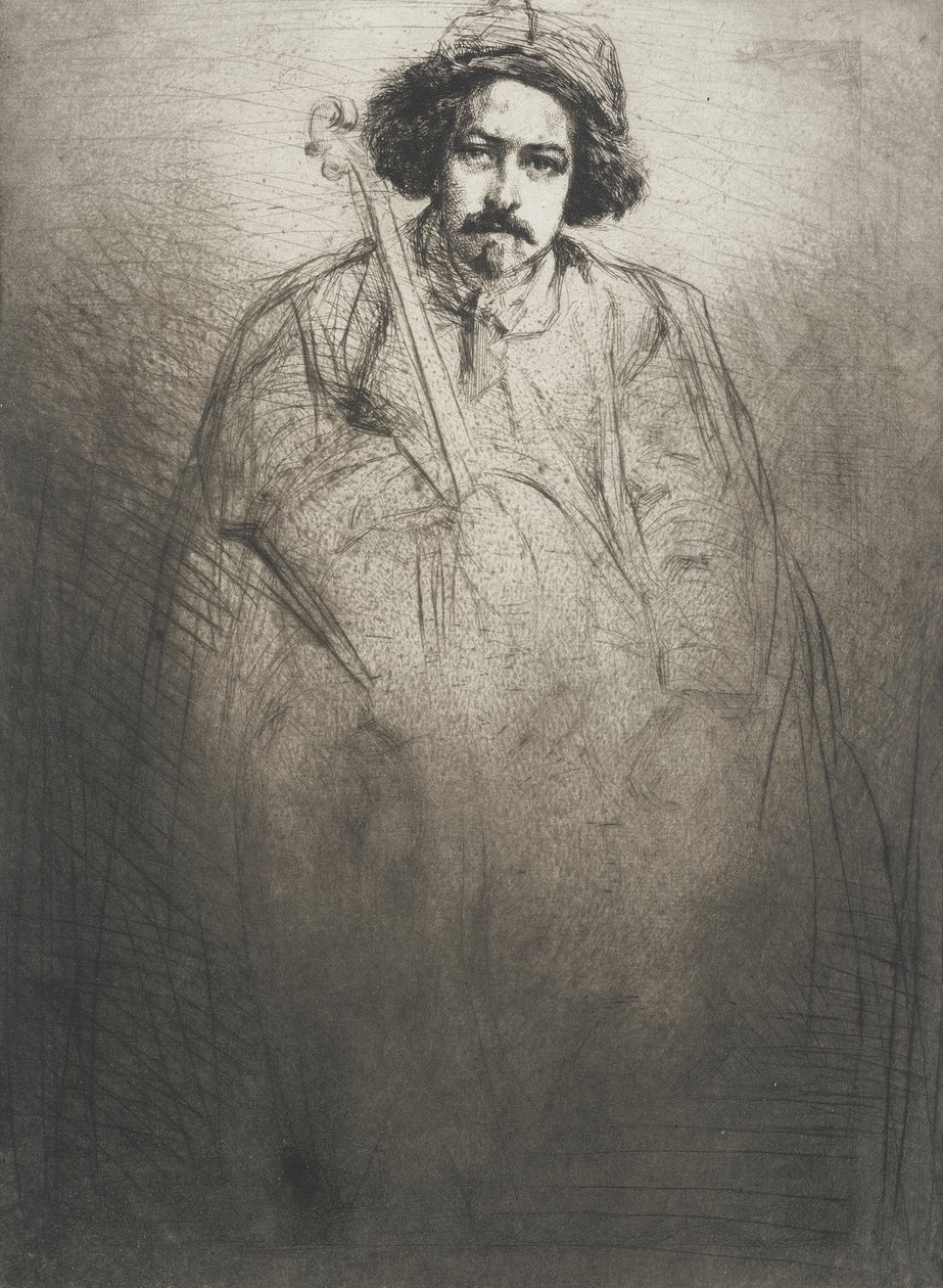 J. Becquet, rzeźbiarz autorstwa James McNeill Whistler