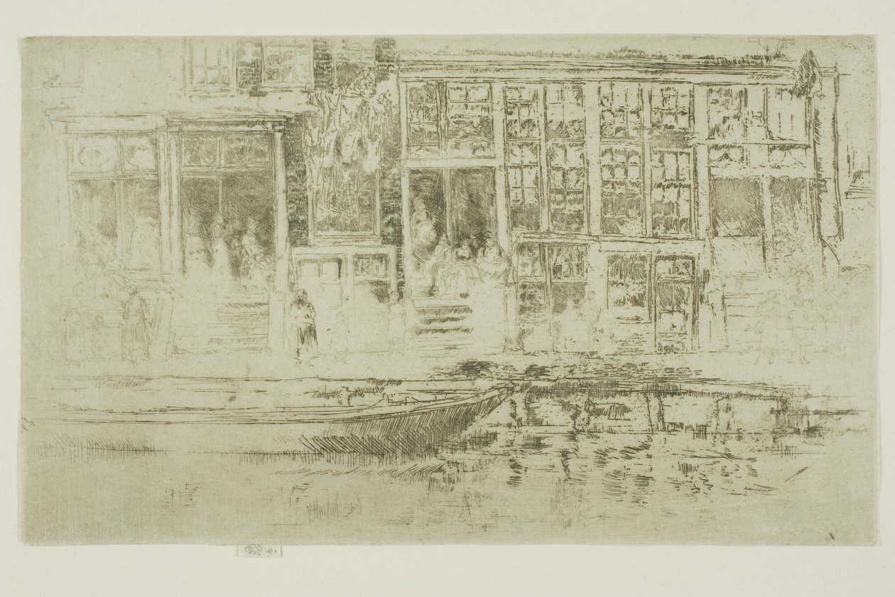 Dzielnica żydowska, Amsterdam autorstwa James McNeill Whistler