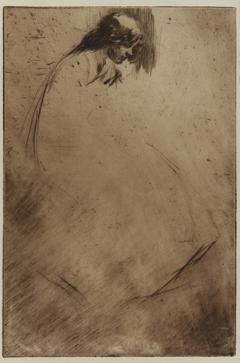 Pochylona głowa Jo autorstwa James Abbott McNeill Whistler