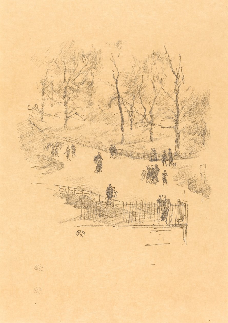 ogrody Kensington autorstwa James Abbott McNeill Whistler