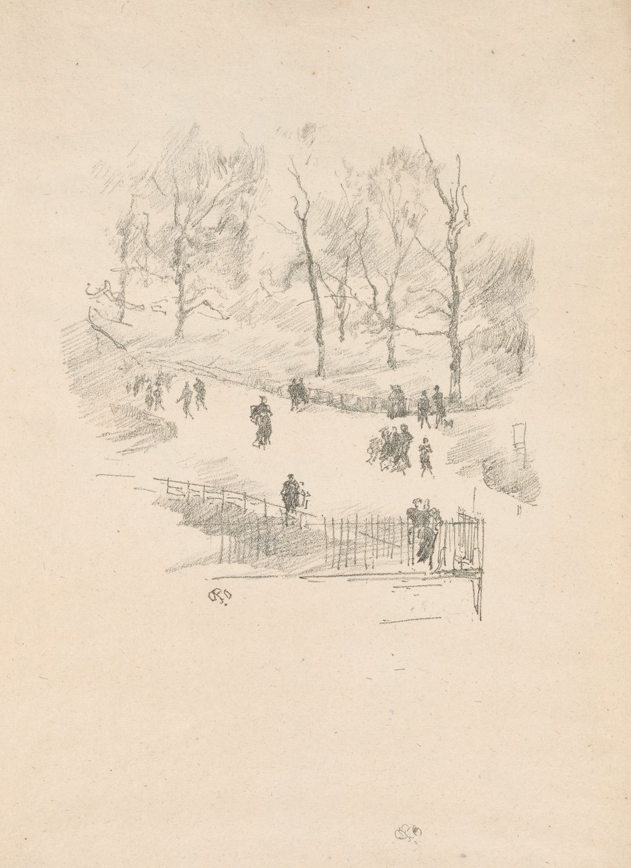 ogrody Kensington autorstwa James Abbott McNeill Whistler