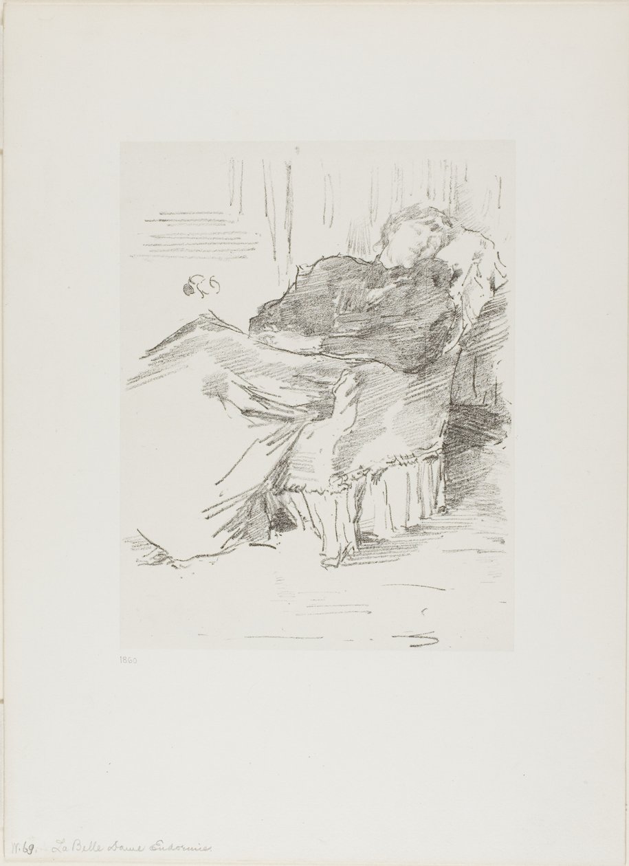 Piękna śpiąca dama autorstwa James Abbott McNeill Whistler