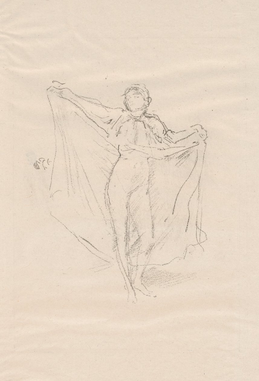 La Danseuse: Studium aktu autorstwa James McNeill Whistler