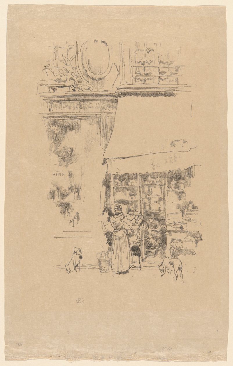 Fruitière przy rue de Grenelle autorstwa James McNeill Whistler