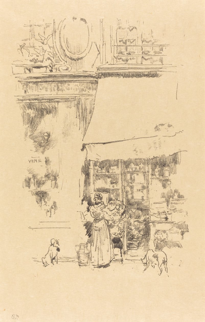 Fruitière przy rue de Grenelle autorstwa James Abbott McNeill Whistler