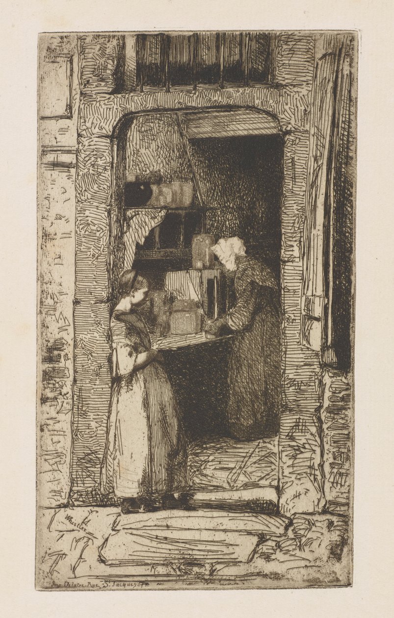 Sprzedawca Musztardy autorstwa James Abbott McNeill Whistler