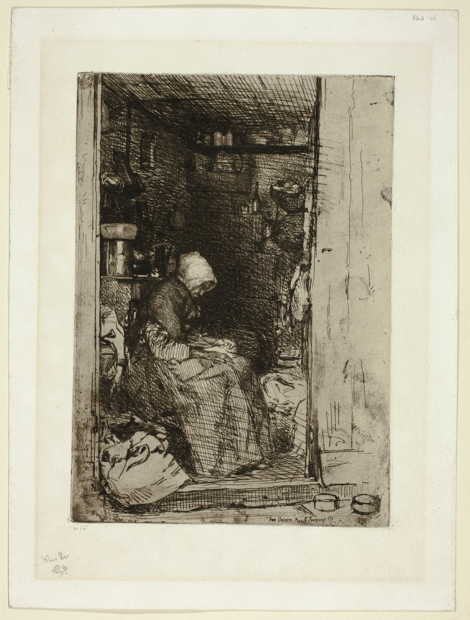 La Vieille aux Loques (Stara kobieta w szmatach) autorstwa James Abbott McNeill Whistler