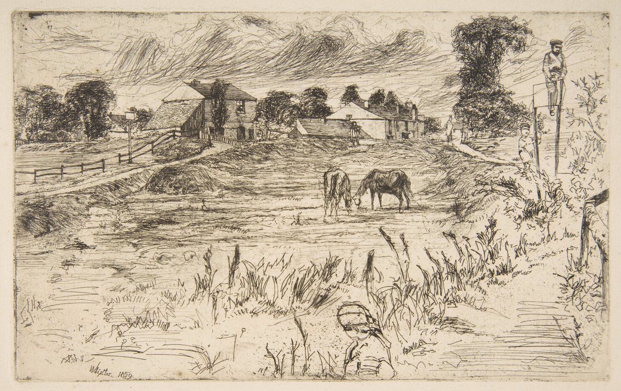 Pejzaż z koniem autorstwa James McNeill Whistler