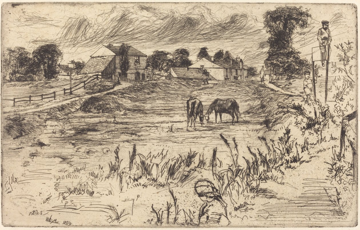 Krajobraz z koniem autorstwa James Abbott McNeill Whistler