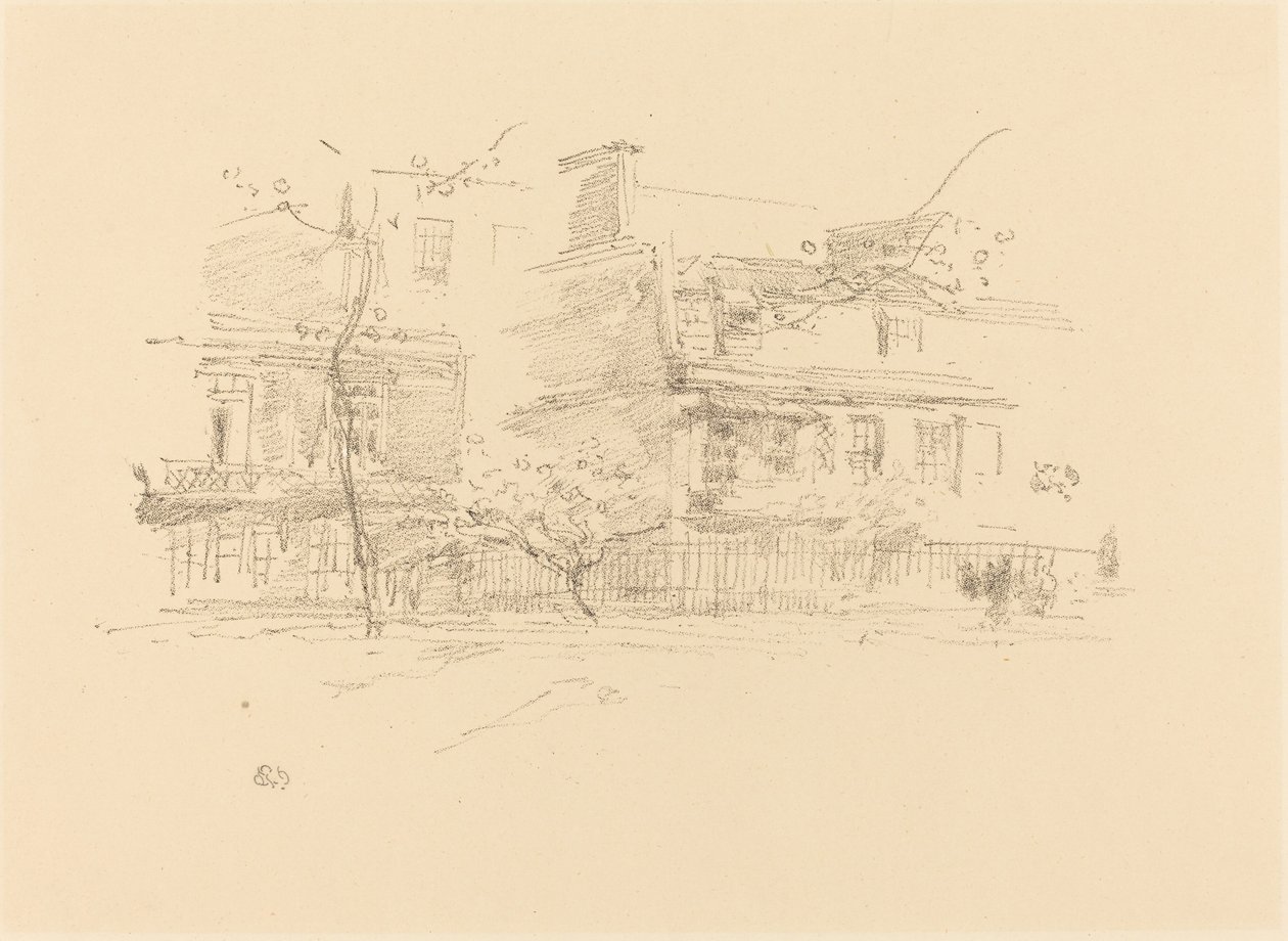 Lindsay Row, Chelsea autorstwa James Abbott McNeill Whistler