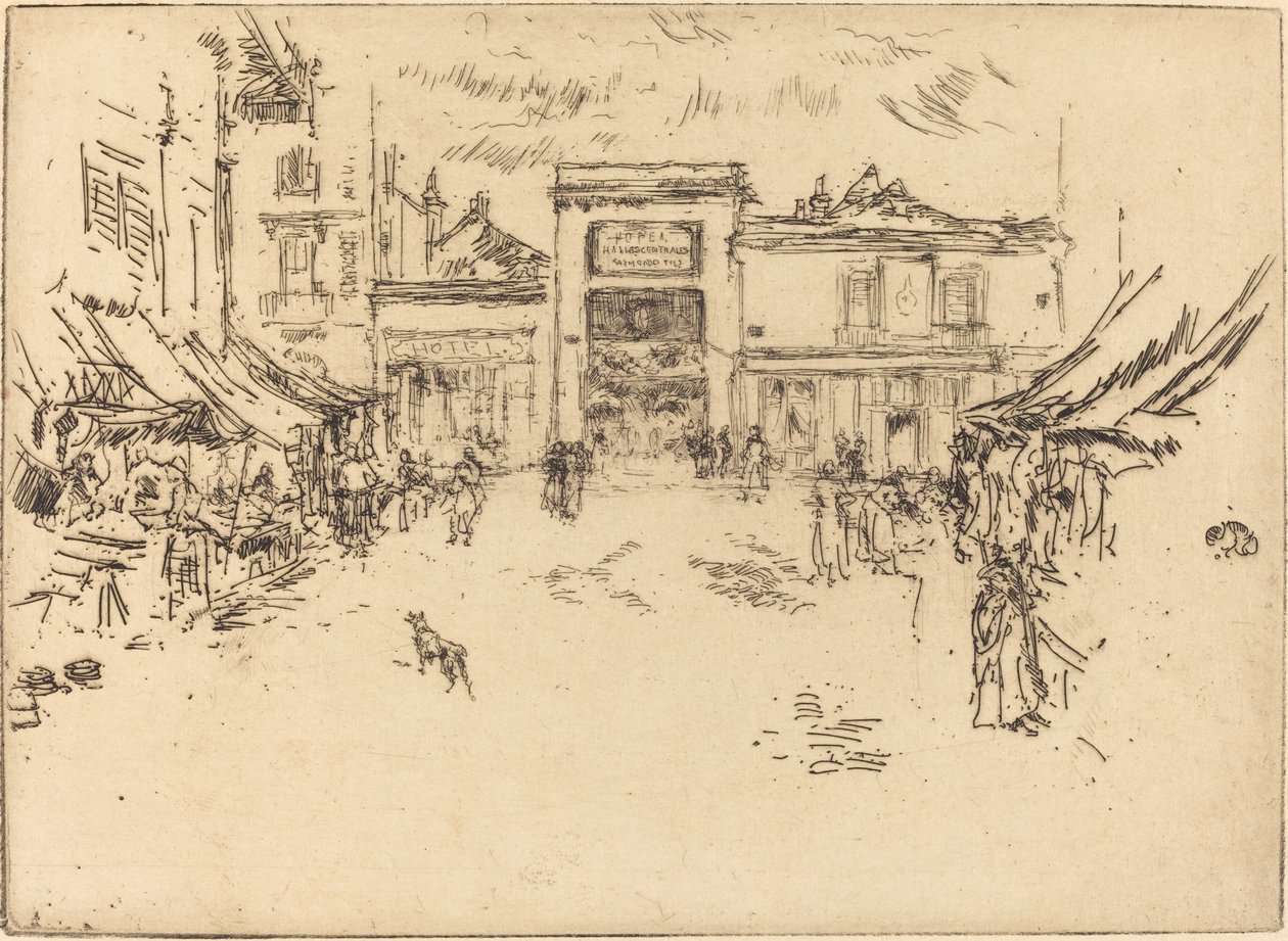 Mały Rynek, Wycieczki autorstwa James Abbott McNeill Whistler
