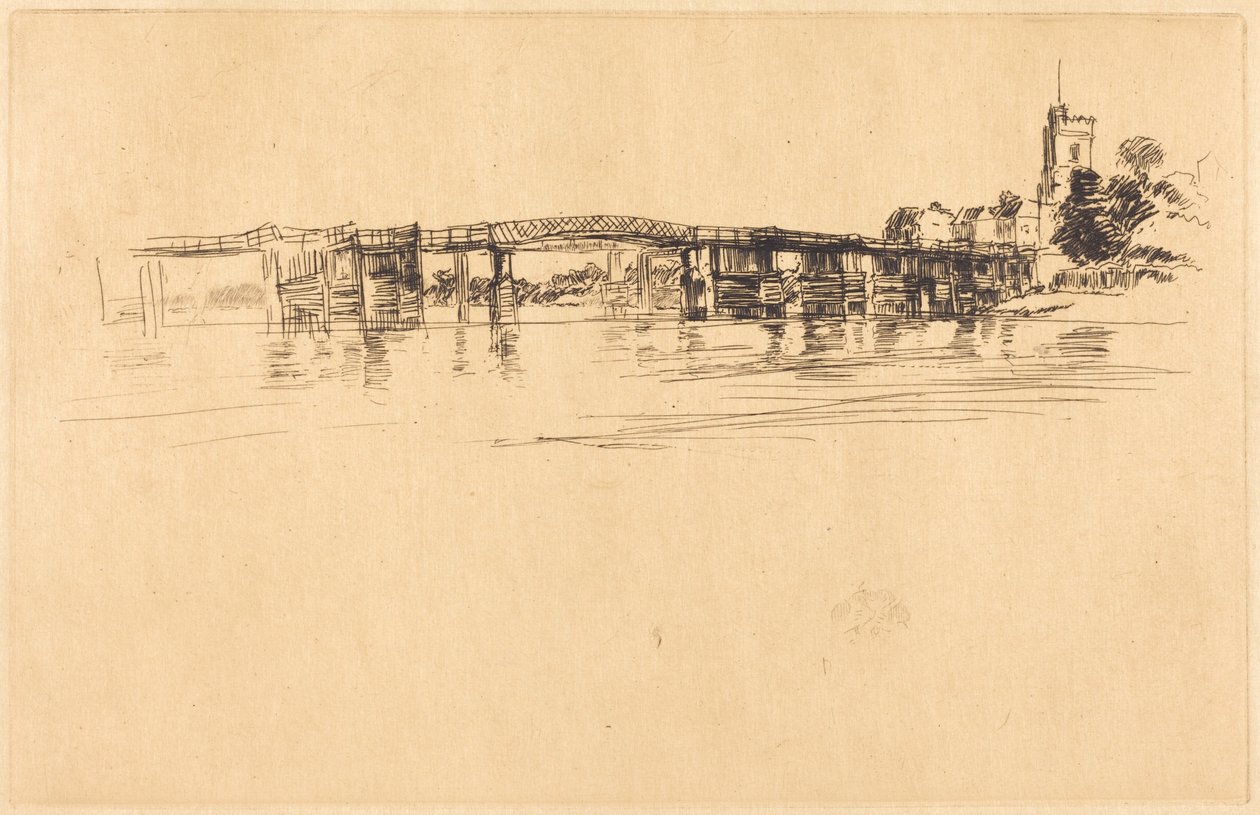 Little Putney nr 1 autorstwa James McNeill Whistler