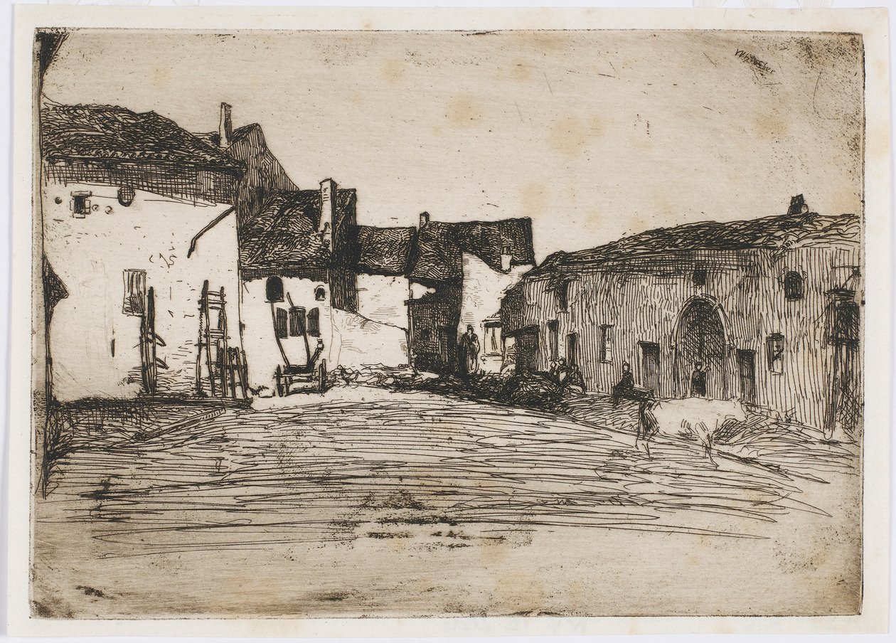 Liverdun. Jedna z dwunastu rycin z natury autorstwa James Abbott McNeill Whistler
