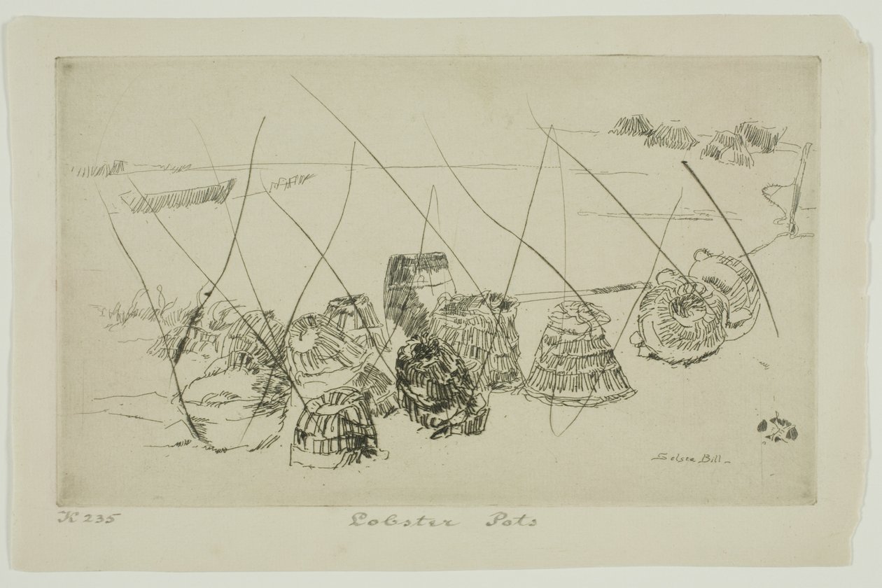 Garnki z homarem - Selsea Bill autorstwa James Abbott McNeill Whistler