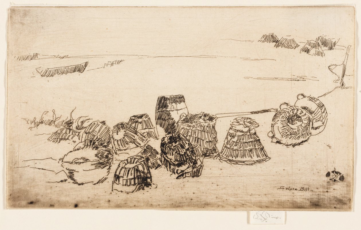 Garnki z homarem - Selsea Bill autorstwa James Abbott McNeill Whistler