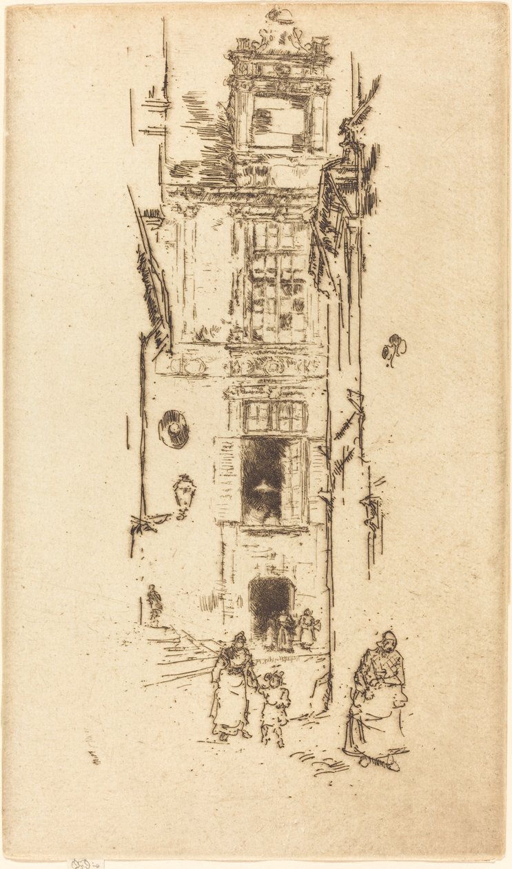Ratusz, Loches autorstwa James Abbott McNeill Whistler
