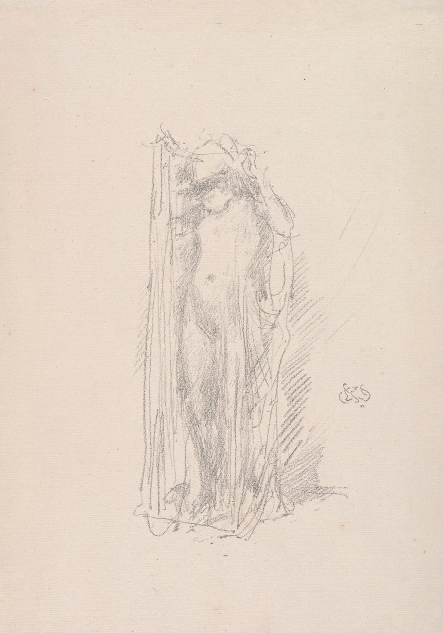 Model Draping autorstwa James McNeill Whistler