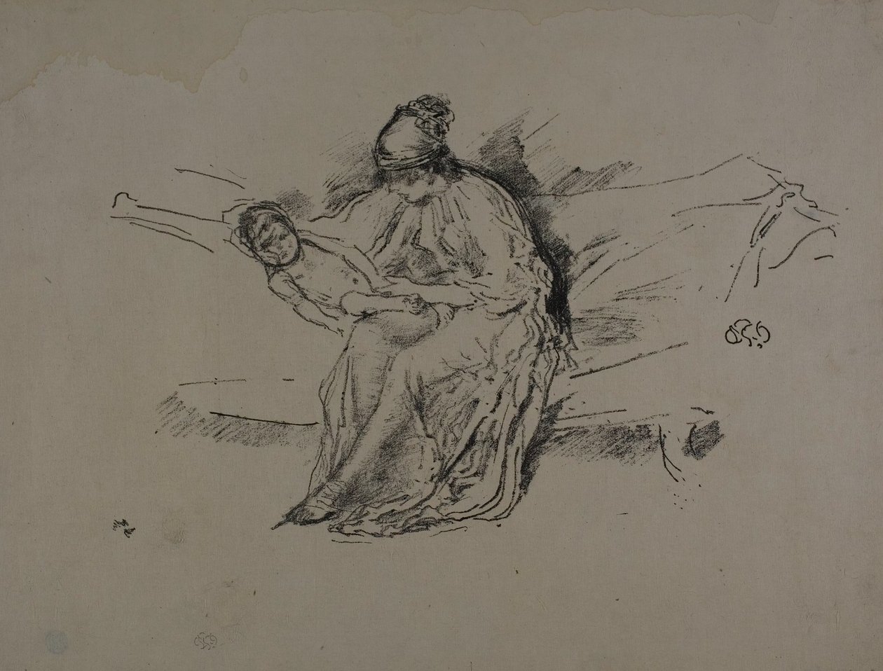 Matka i Dziecko, nr 4 autorstwa James Abbott McNeill Whistler