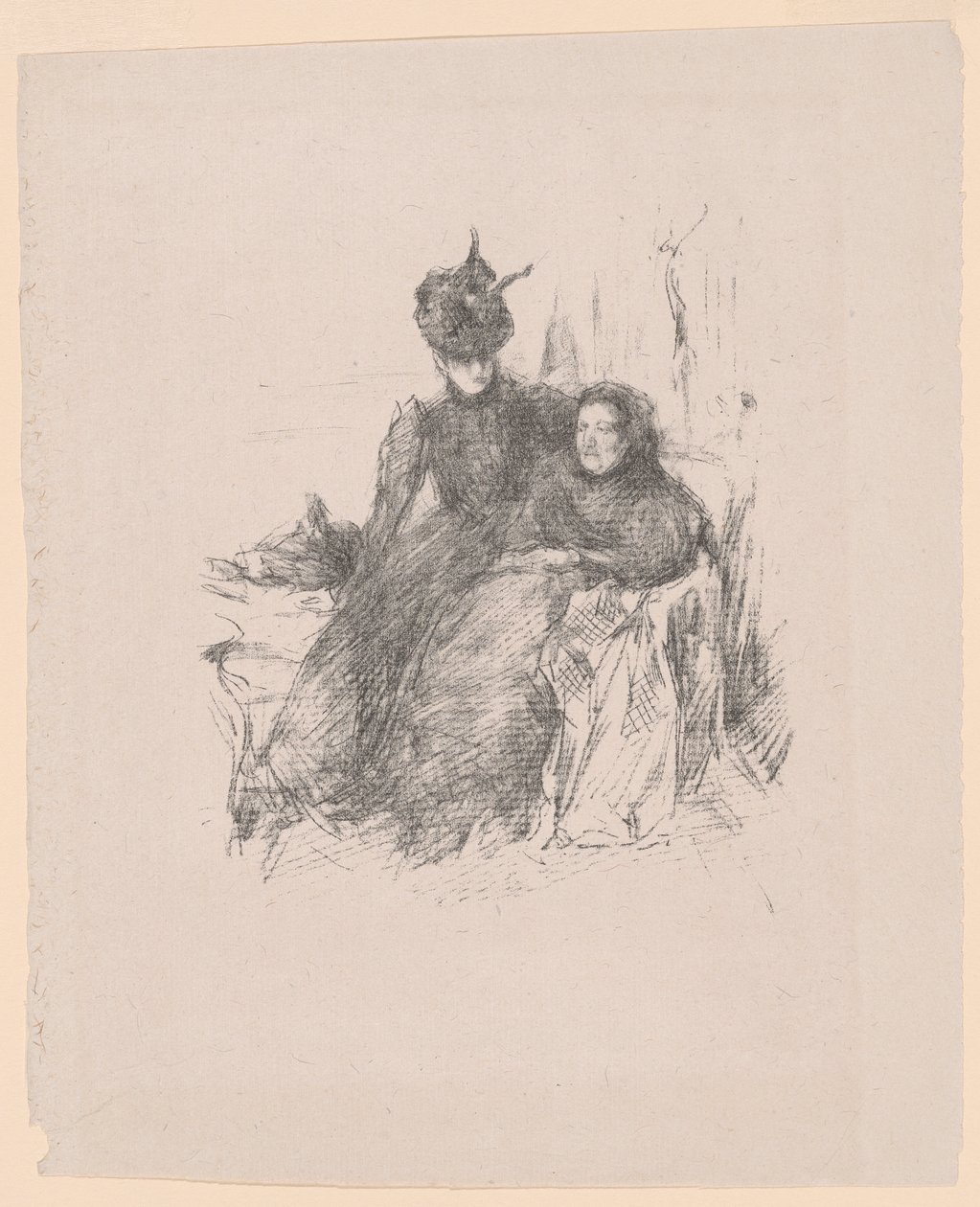 Matka i córka [La Mère Malade] autorstwa James McNeill Whistler