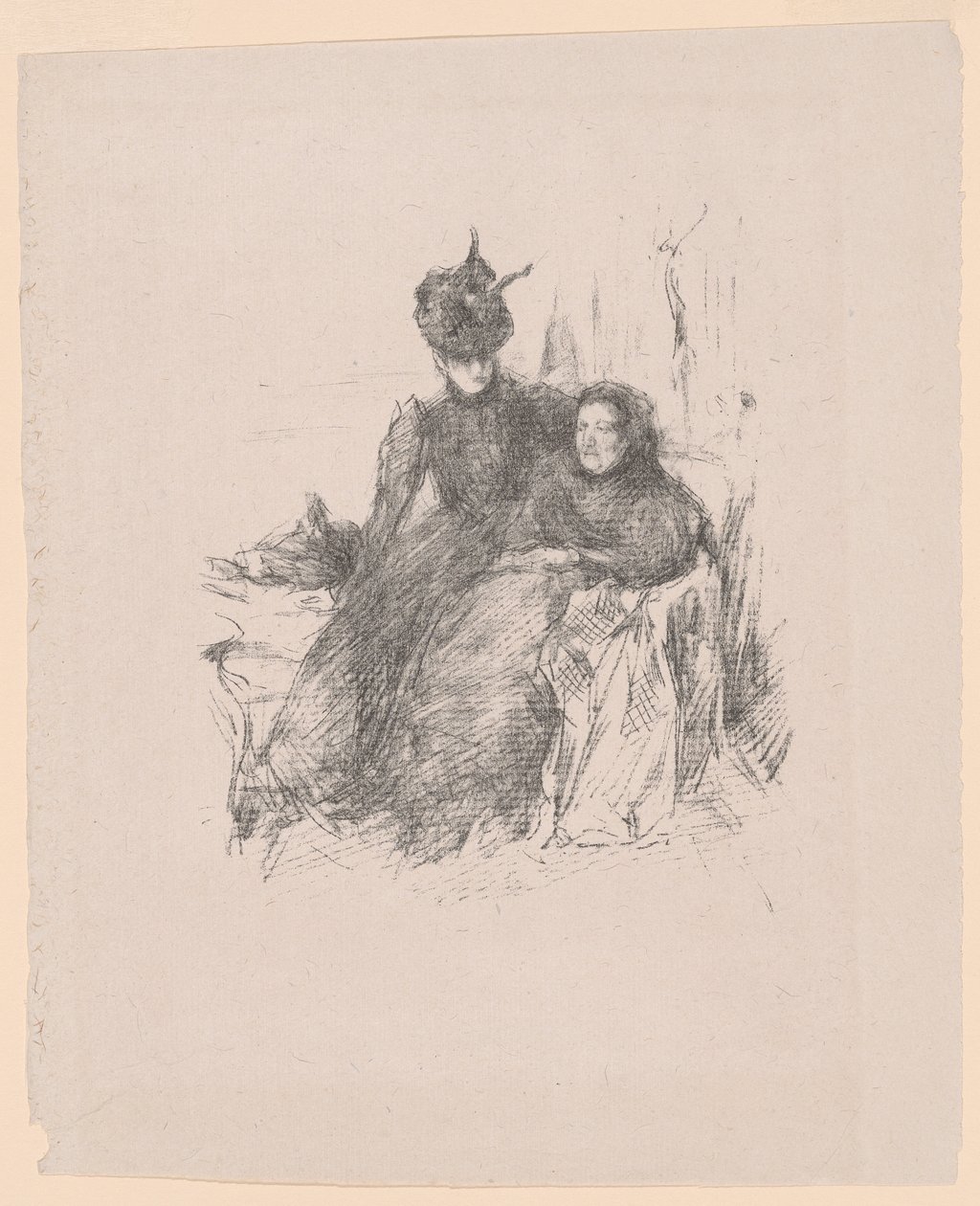 Matka i córka [La Mère Malade] autorstwa James McNeill Whistler