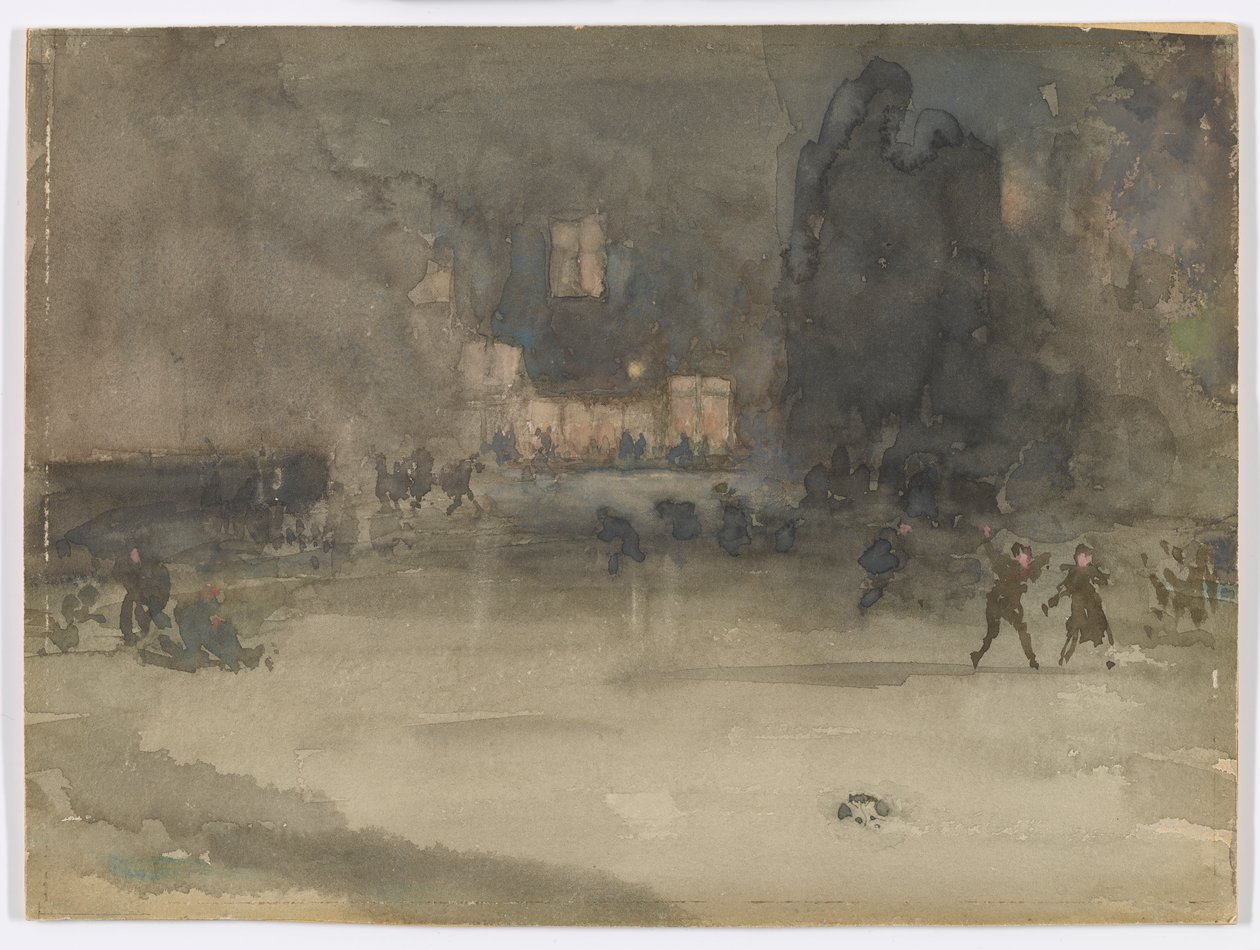 Nokturn: Amsterdam zimą autorstwa James Abbott McNeill Whistler
