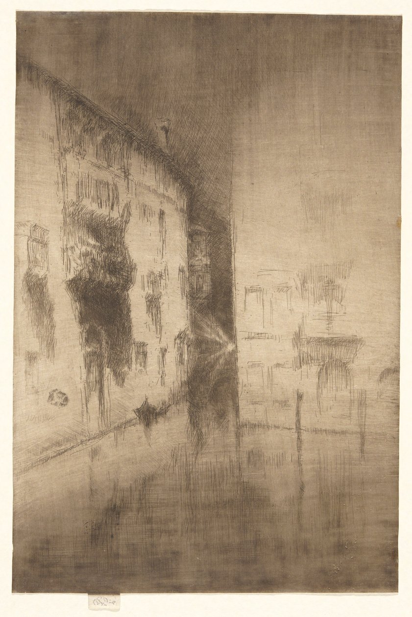 Nokturn: Pałace, z Drugiego Zestawu Weneckiego (Zestaw 26 Akwafort) autorstwa James Abbott McNeill Whistler