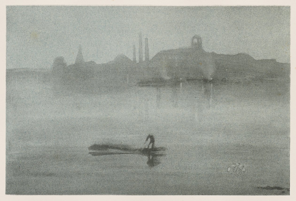 Nokturn: rzeka w Battersea autorstwa James McNeill Whistler