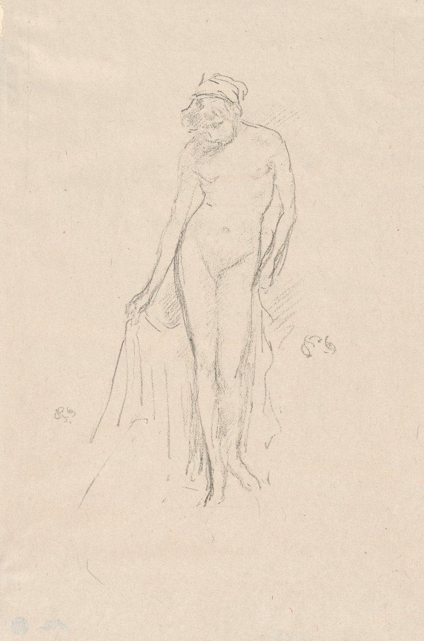 Naga modelka, stojąca autorstwa James Abbott McNeill Whistler