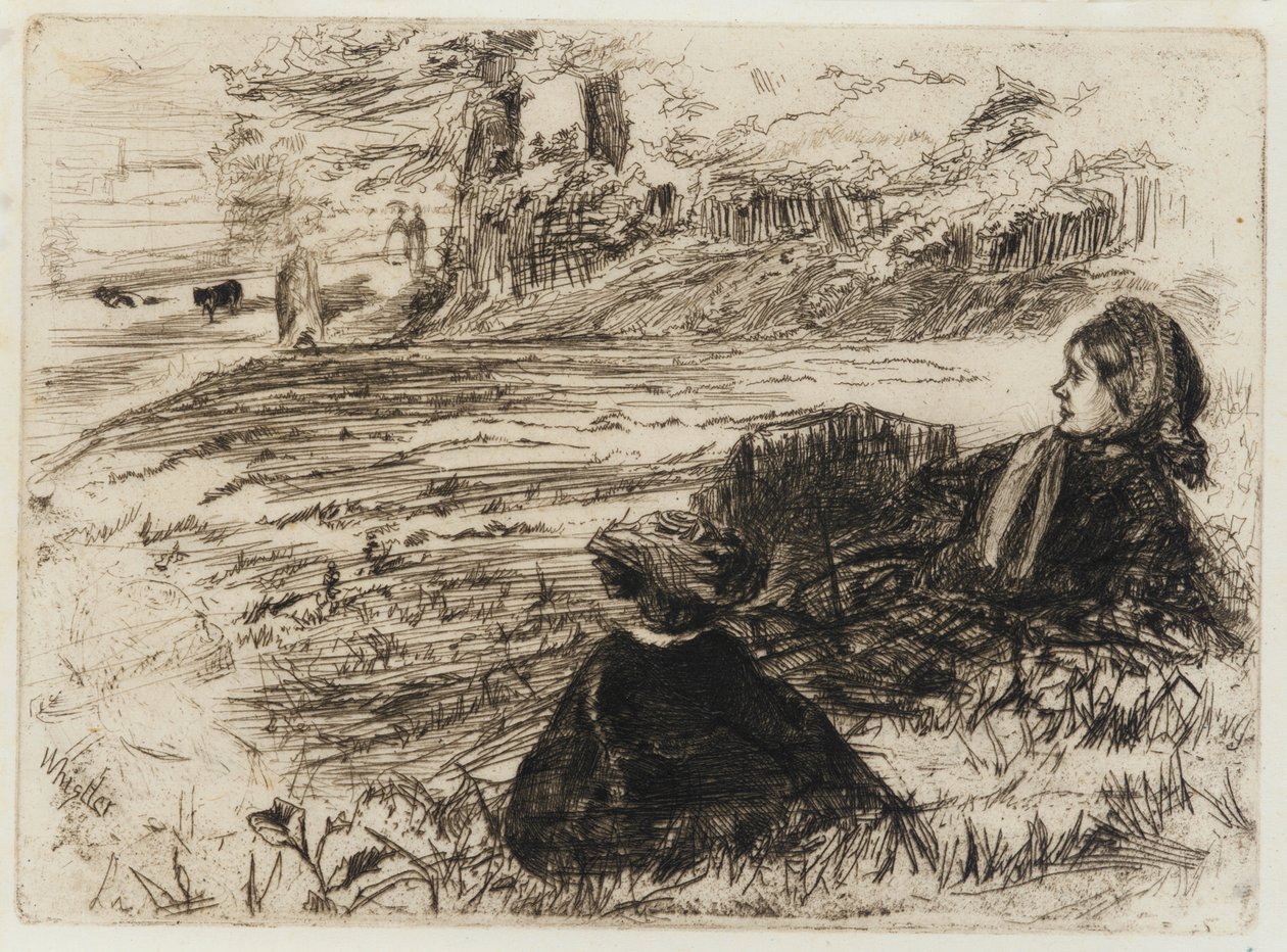 Pielęgniarka i dziecko autorstwa James Abbott McNeill Whistler