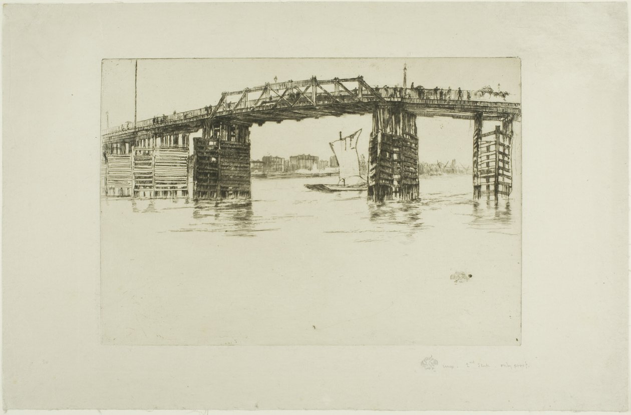 Stary most Battersea autorstwa James Abbott McNeill Whistler