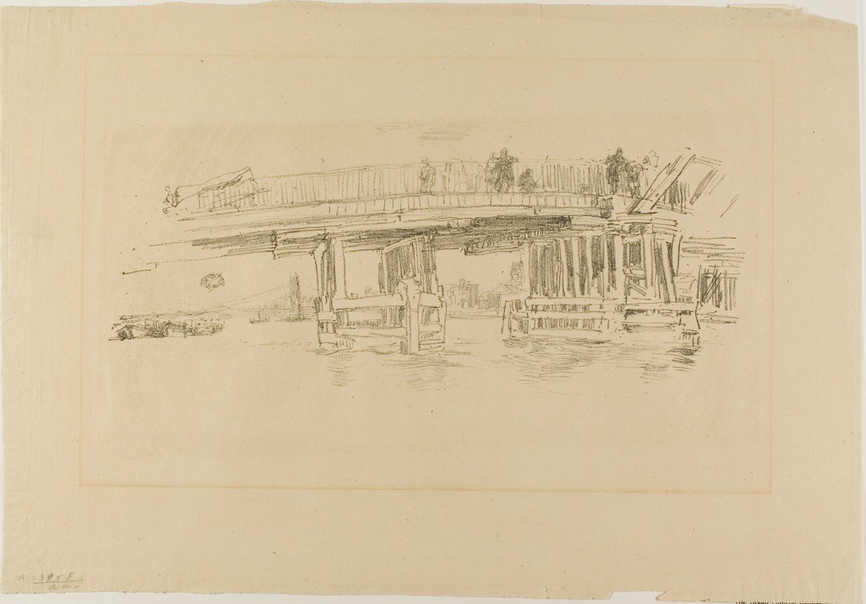 Stary most Battersea autorstwa James McNeill Whistler