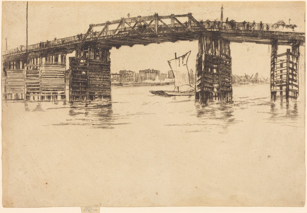 Stary most Battersea autorstwa James McNeill Whistler