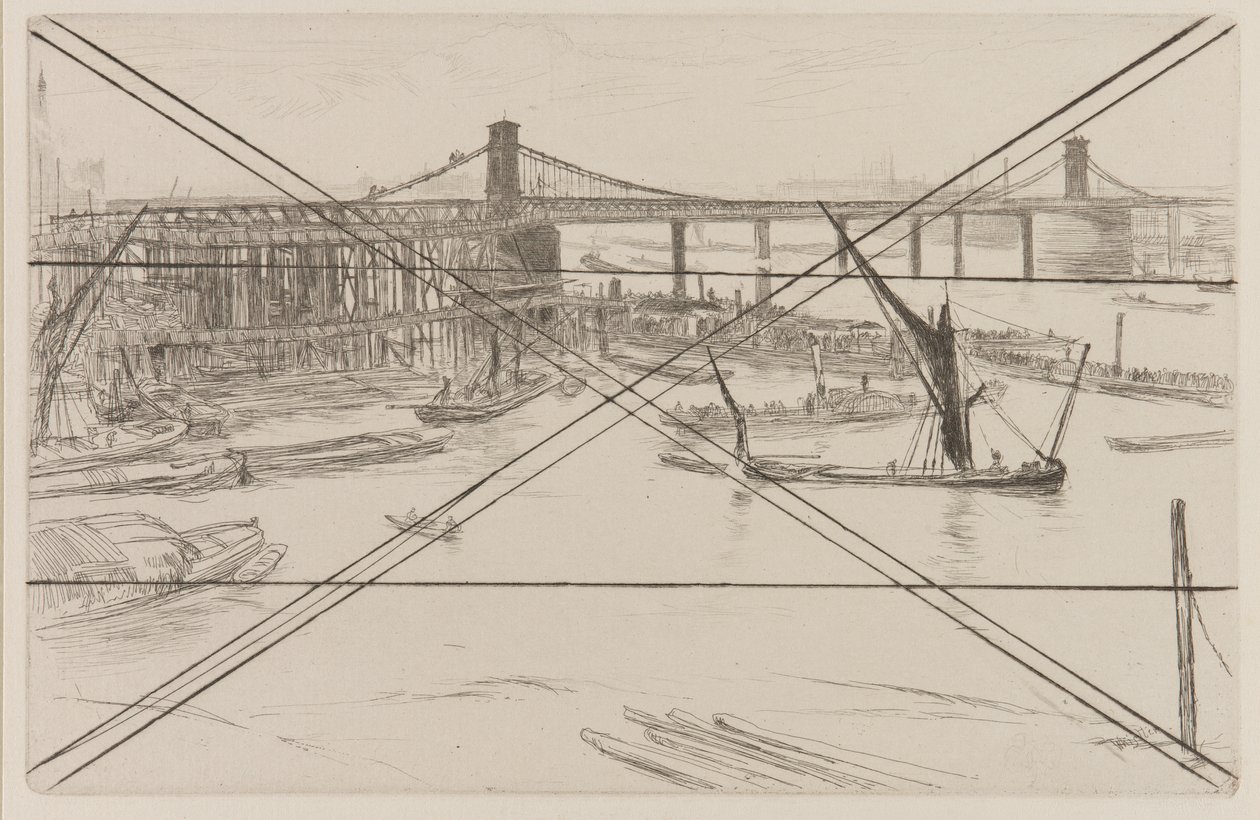 Stary most Hungerford autorstwa James Abbott McNeill Whistler