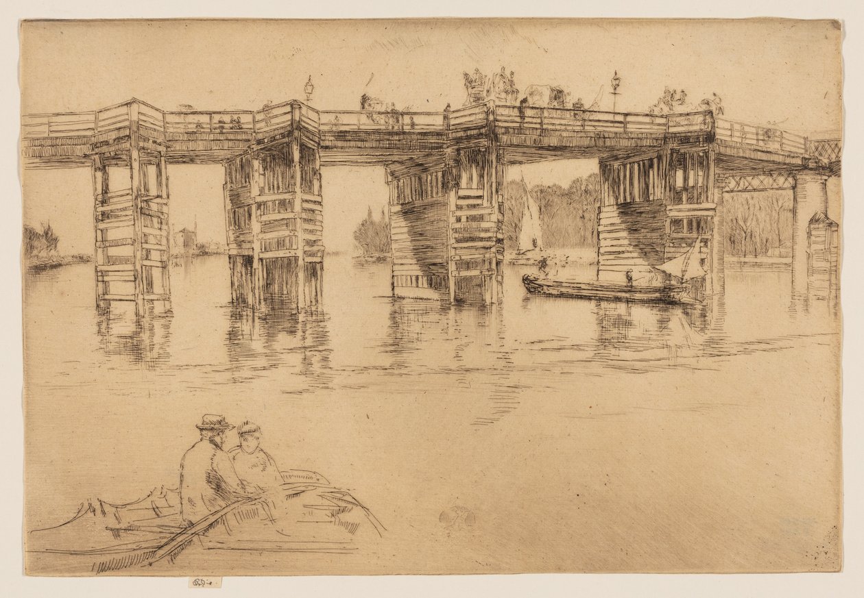 Stary most Putney autorstwa James Abbott McNeill Whistler