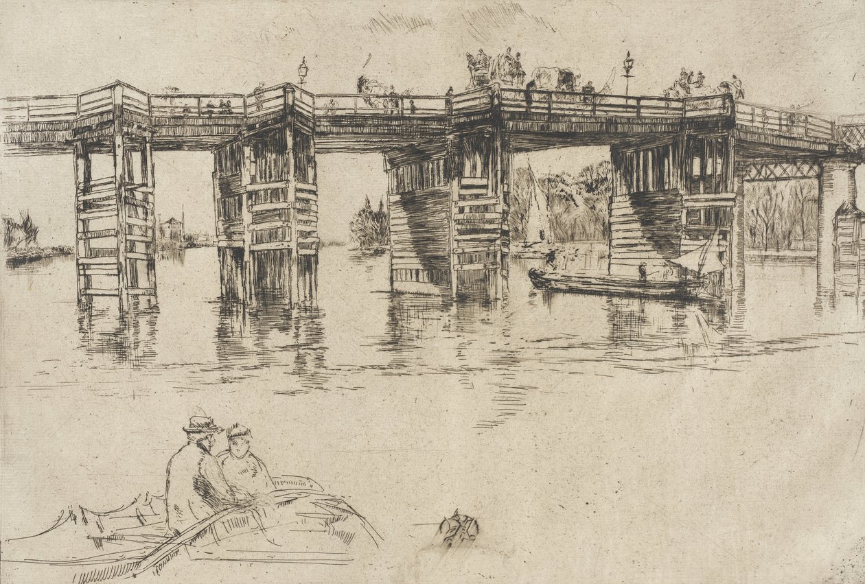 Stary most Putney autorstwa James McNeill Whistler
