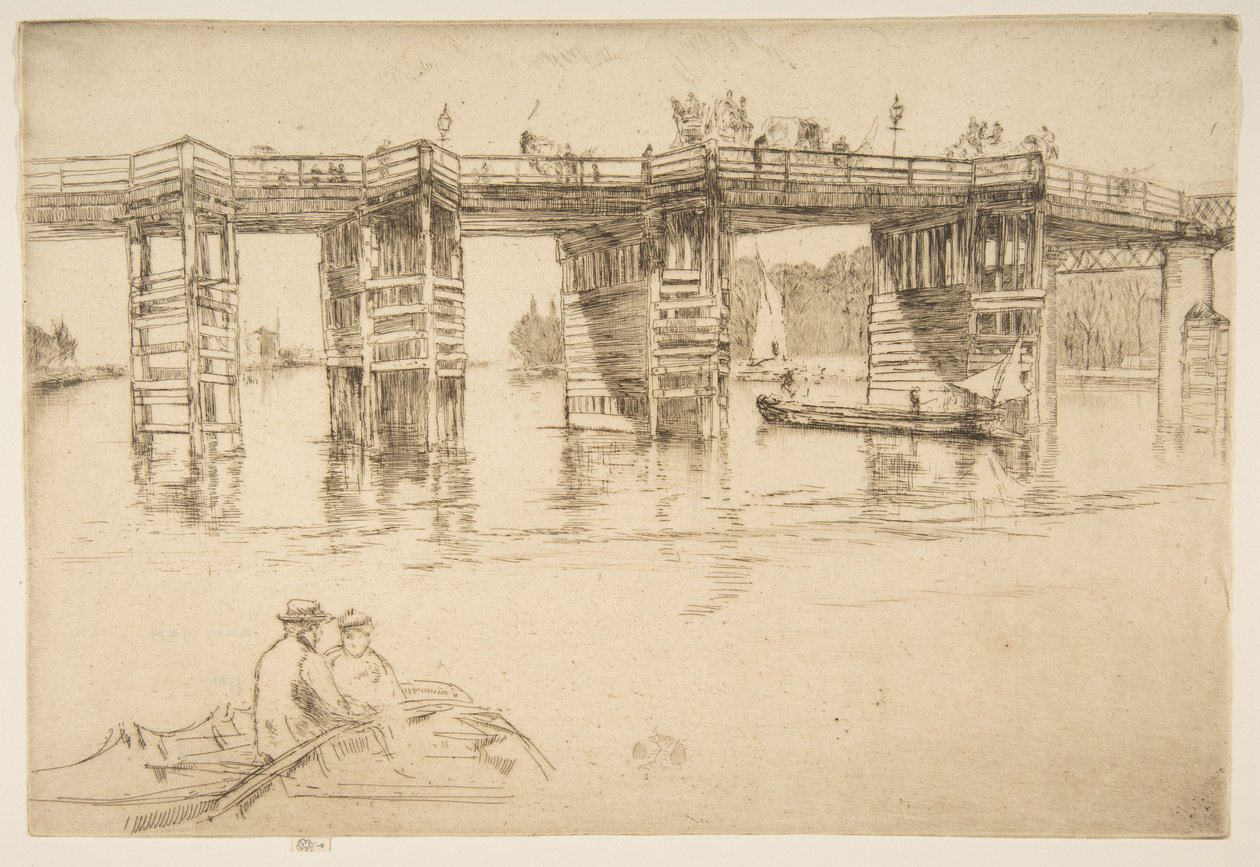 Stary most Putney autorstwa James McNeill Whistler