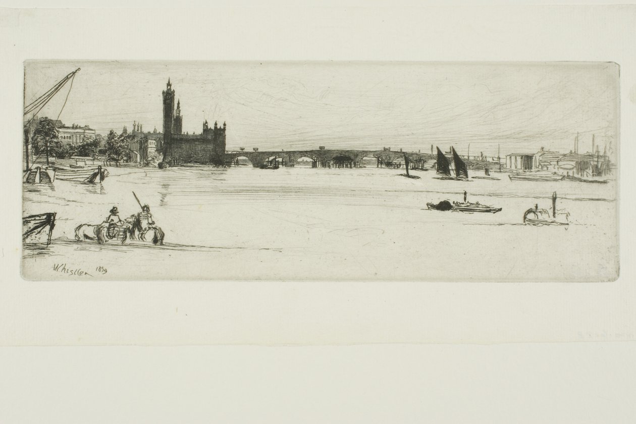 Stary Most Westminsterski autorstwa James Abbott McNeill Whistler