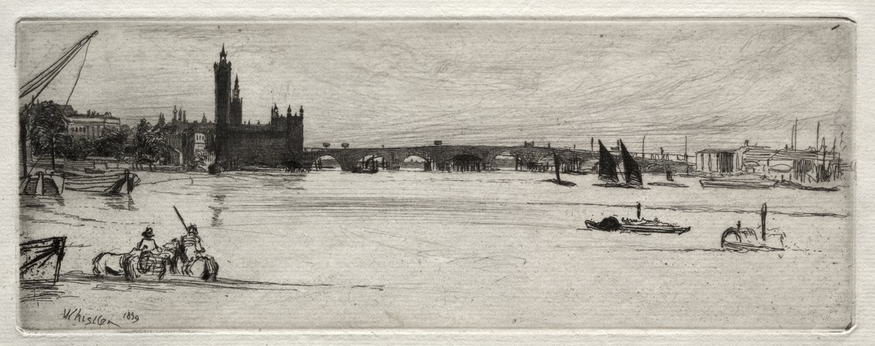 Stary most Westminsterski autorstwa James McNeill Whistler