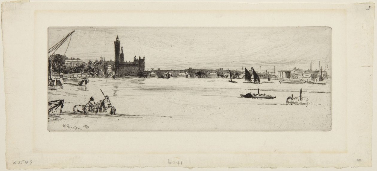 Stary most Westminsterski autorstwa James McNeill Whistler