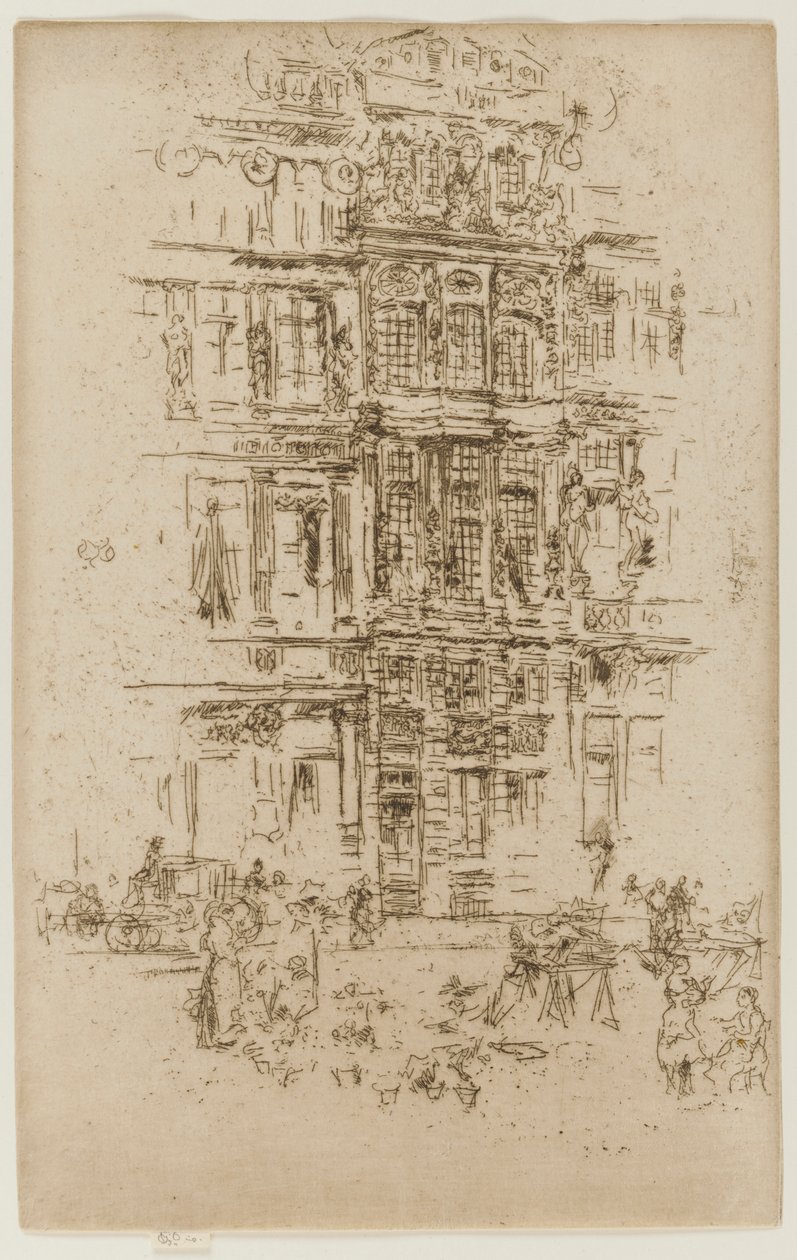 Pałace, Bruksela autorstwa James Abbott McNeill Whistler