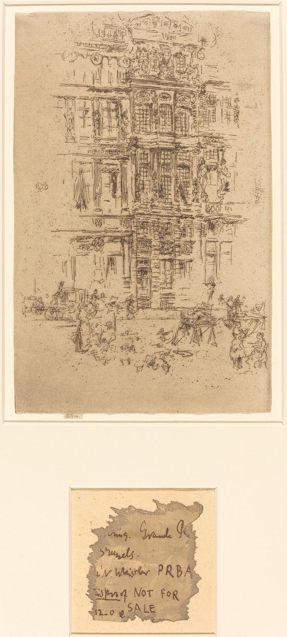Pałace, Bruksela autorstwa James Abbott McNeill Whistler