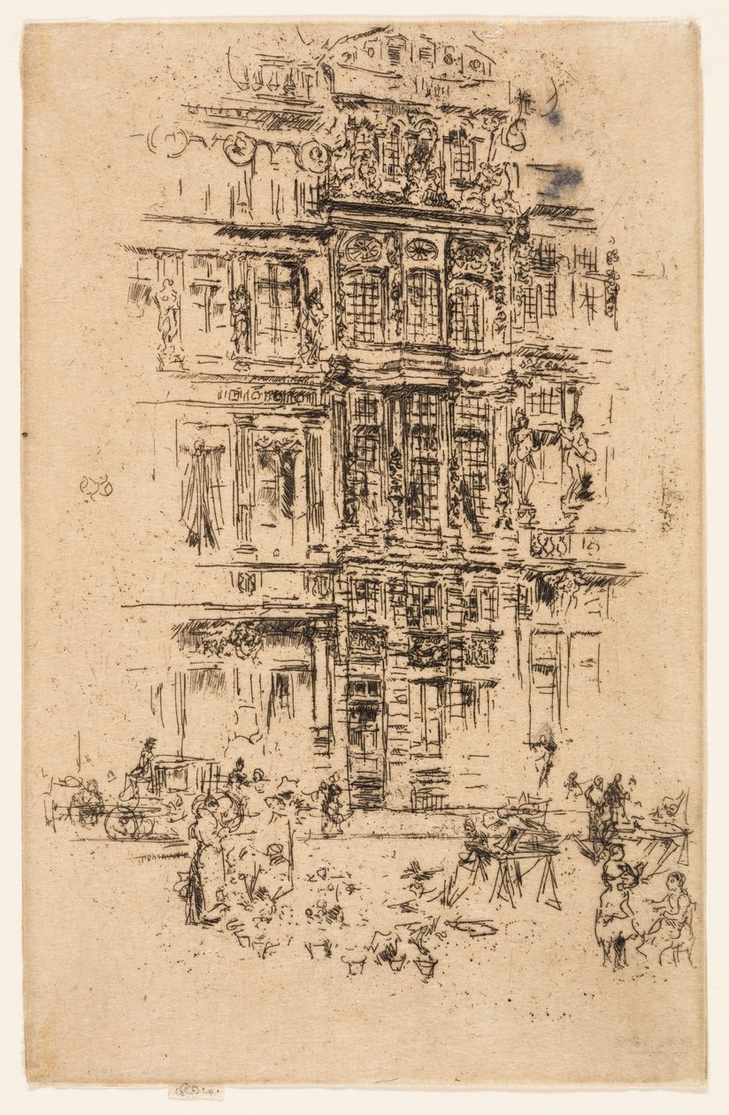 Pałace, Bruksela autorstwa James Abbott McNeill Whistler